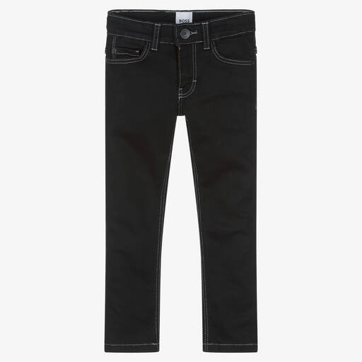 BOSS-Enge Denim-Jeans Schwarz | Childrensalon Outlet