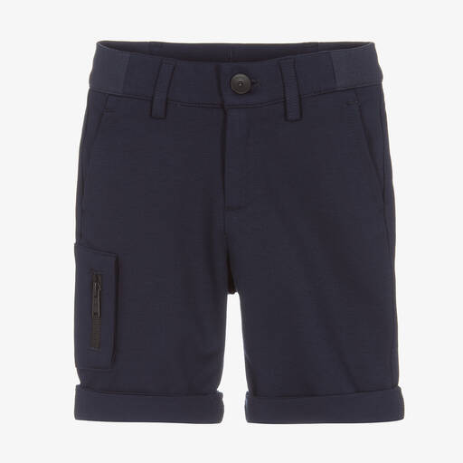 BOSS-Blaue Viskose-Bermudas für Jungen | Childrensalon Outlet