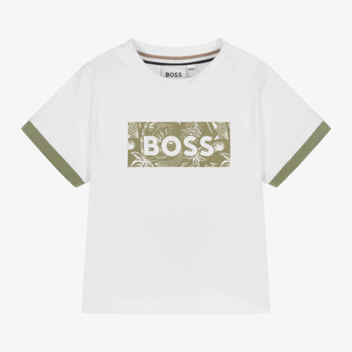 BOSS-تي شيرت قطني نقي للأولاد | Childrensalon Outlet