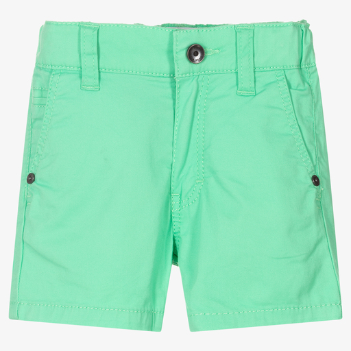 BOSS-Grüne Baumwollshorts für Jungen | Childrensalon Outlet