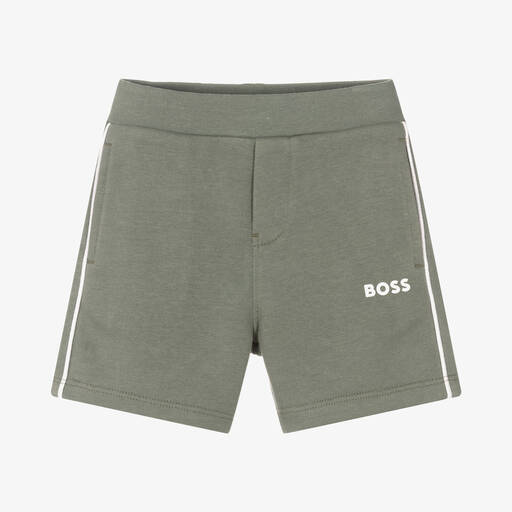 BOSS-Short kaki en coton garçon | Childrensalon Outlet