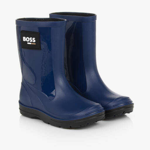 BOSS-بوت واقي من المطر لون أزرق للأولاد | Childrensalon Outlet
