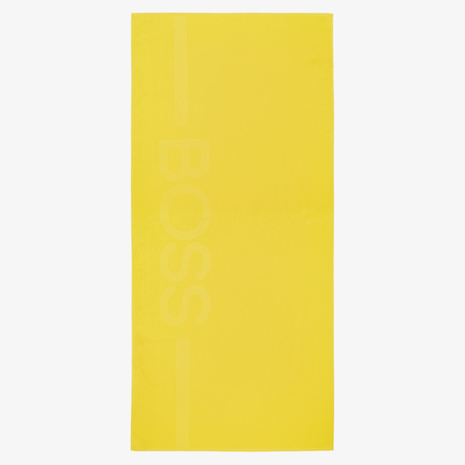 BOSS-Boys Yellow Towel (150cm) | Childrensalon Outlet
