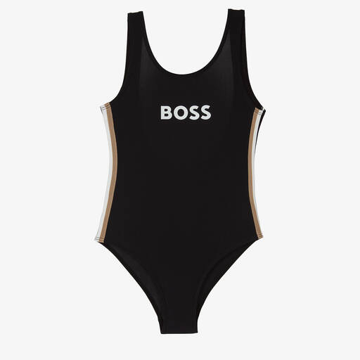 BOSS-Maillot de bain noir fille | Childrensalon Outlet