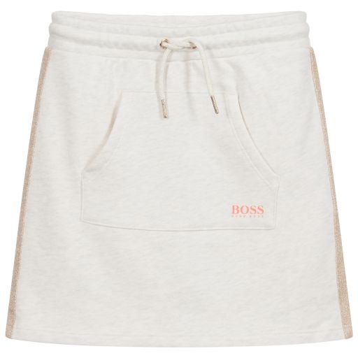 BOSS-Серая юбка мини для подростков | Childrensalon Outlet