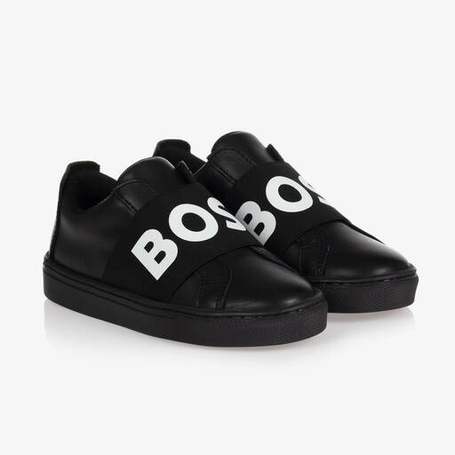 BOSS-Черные кроссовки для мальчиков-подростков | Childrensalon Outlet