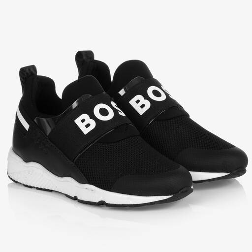 BOSS-Черные кроссовки для подростков | Childrensalon Outlet
