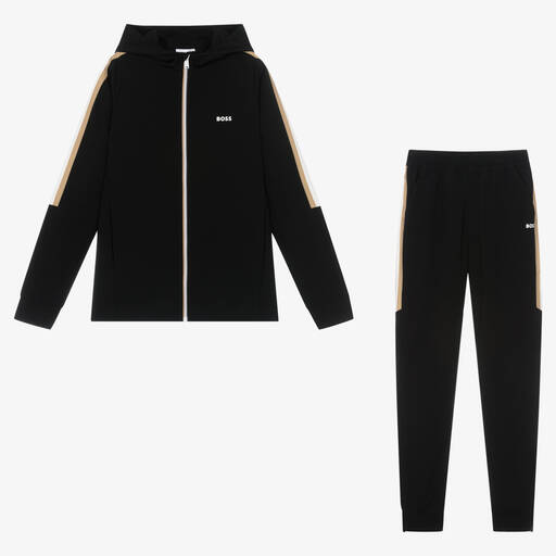 BOSS-Черный спортивный костюм | Childrensalon Outlet