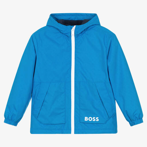 BOSS-جاكيت تينز ولادي لون أزرق | Childrensalon Outlet