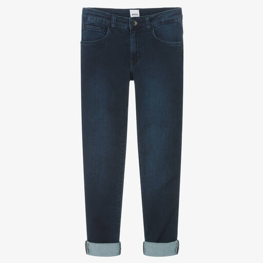 BOSS-Teen Boys Dark Blue Skinny Jeans | Childrensalon Outlet