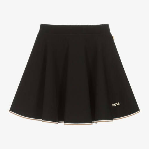 BOSS-Teen Girls Black Milano Jersey Skirt | Childrensalon Outlet