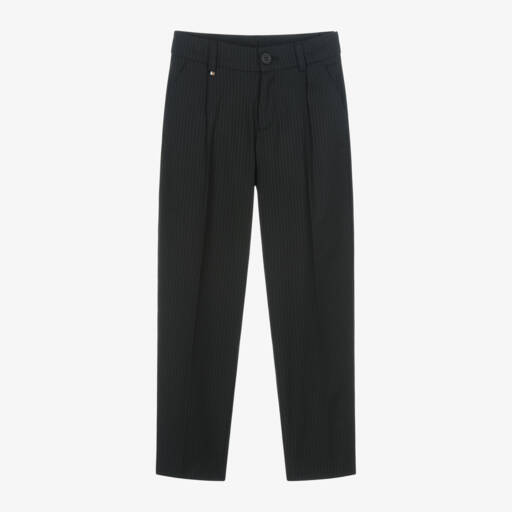 BOSS-بنطلون مخطط أنيق للأولاد الصغار | Childrensalon Outlet