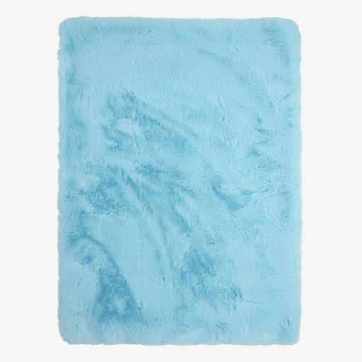 Bowtique London-Blue Fur Blanket (83cm) | Childrensalon Outlet