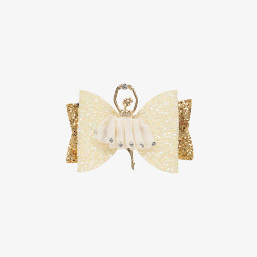 Bowtique London-Girls Glitter Gold Ballet Hair Clip | Childrensalon Outlet