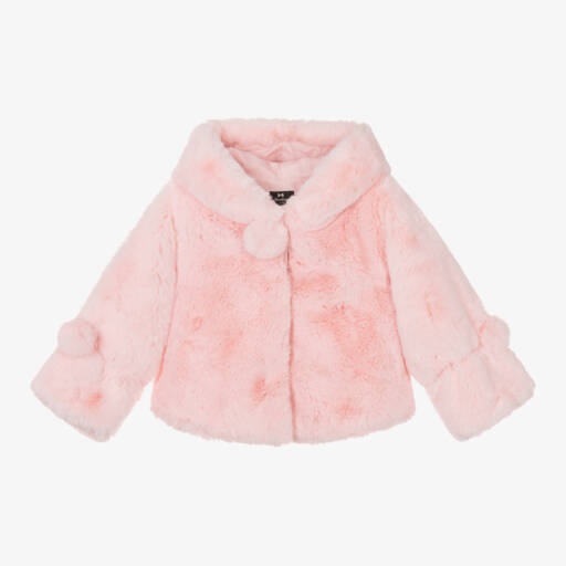 Bowtique London-Girls Hooded Faux Fur Jacket | Childrensalon Outlet