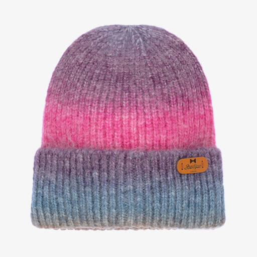 Bowtique London-Ombre Pink Knit Beanie | Childrensalon Outlet