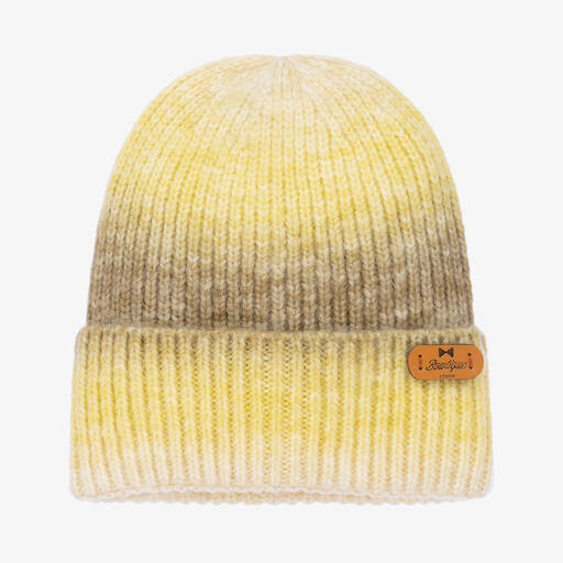 Bowtique London-Ombre Yellow Knit Beanie | Childrensalon Outlet