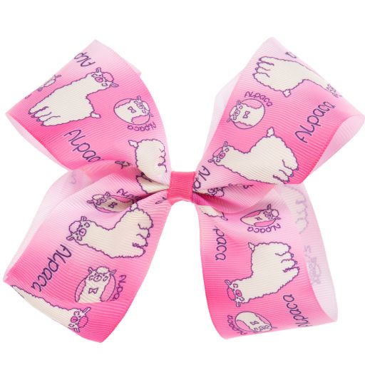 Bowtique London-Pink Bow Hair Clip (12cm) | Childrensalon Outlet