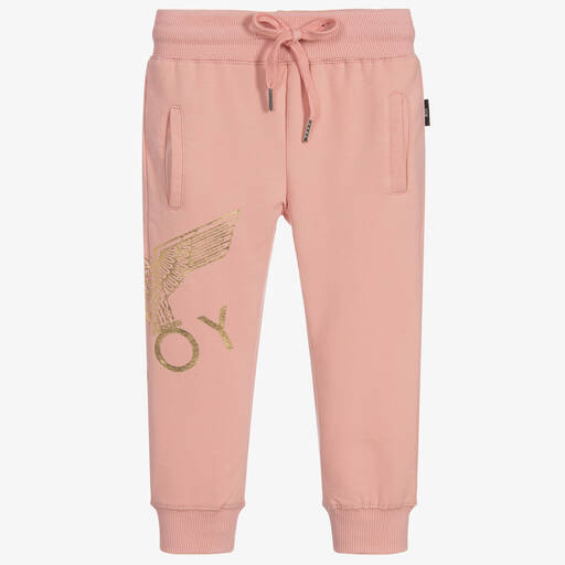 BOY London-Pink Cotton Joggers | Childrensalon Outlet