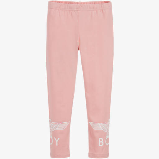 BOY London-Pink Cotton Tape Leggings | Childrensalon Outlet
