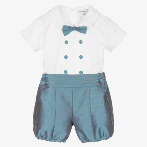 Beatrice & George-Элегантный синий комплект для мальчиков | Childrensalon Outlet
