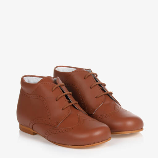 Children's Classics-Boys Brown Brogue Shoes | Childrensalon Outlet