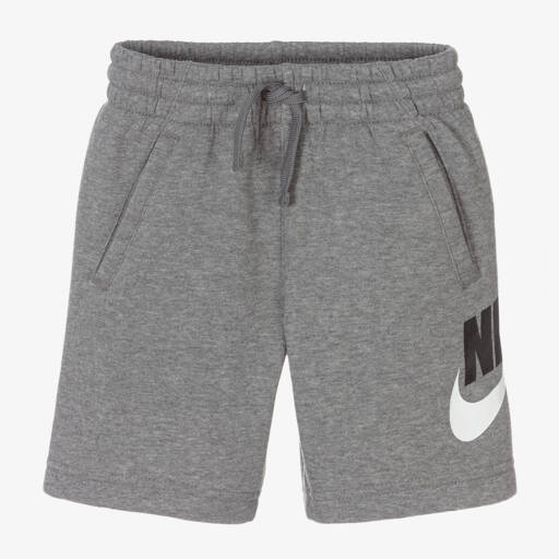Nike-Серые хлопковые шорты для мальчиков | Childrensalon Outlet