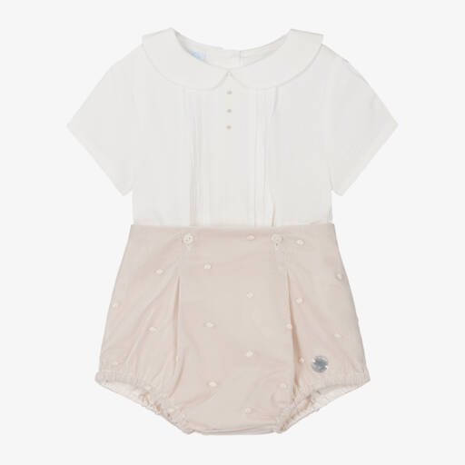 Artesanía Granlei-Кремовый бежевый костюм для мальчиков | Childrensalon Outlet