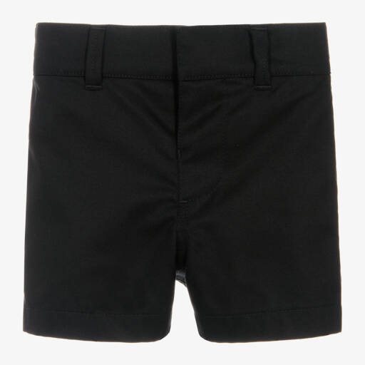 Burberry-Baby Boys Black Twill Shorts | Childrensalon Outlet