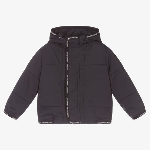 Burberry-Темно-синяя куртка для мальчиков | Childrensalon Outlet