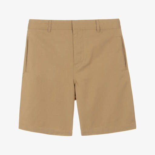Burberry-Boys Beige Twill Adventure Shorts | Childrensalon Outlet