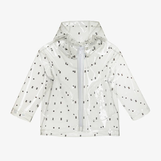 Burberry-Boys Transparent Logo Raincoat | Childrensalon Outlet