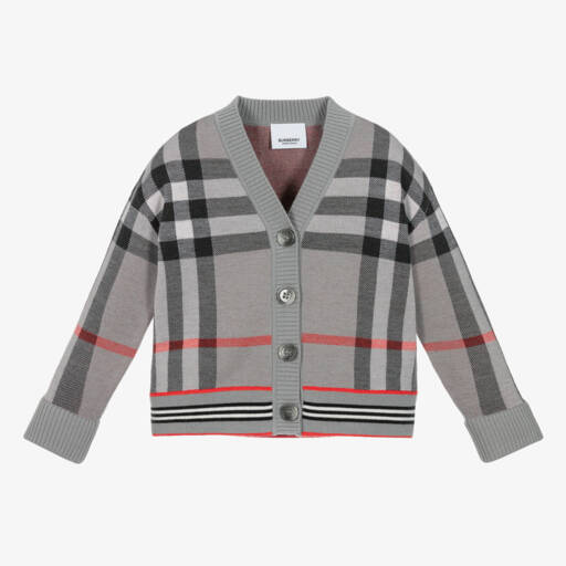 Burberry-Свитер из шерсти в клетку для девочек | Childrensalon Outlet