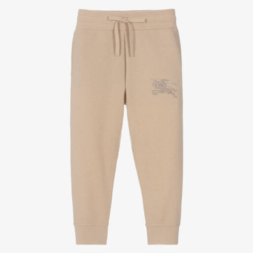 Burberry-بنطلون محبوك دافئ للبنات بلون البسكويت | Childrensalon Outlet
