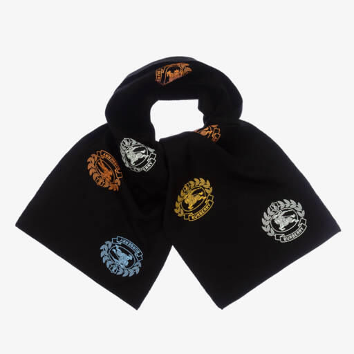 Burberry-Girls Elegant Ebony Wool Wrap | Childrensalon Outlet