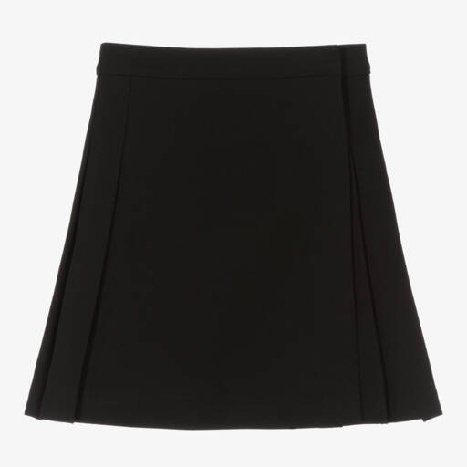 Burberry-Girls Vintage-Inspired Black Check Kilt | Childrensalon Outlet