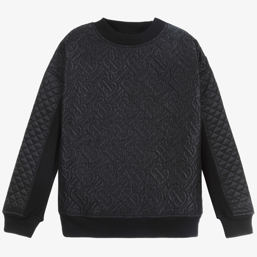Burberry-Teen Black Sweatshirt | Childrensalon Outlet