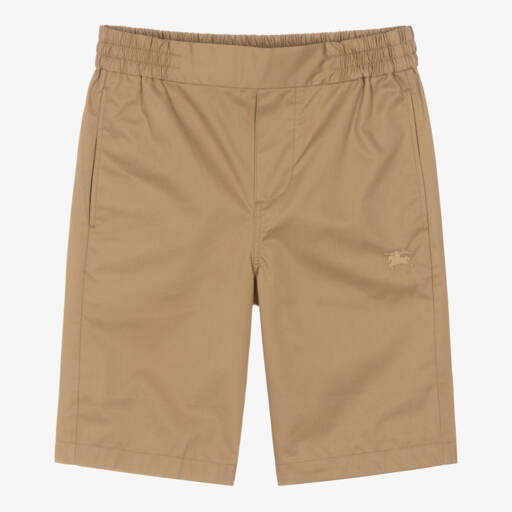 Burberry-Teen Boys Cotton Chino Shorts | Childrensalon Outlet