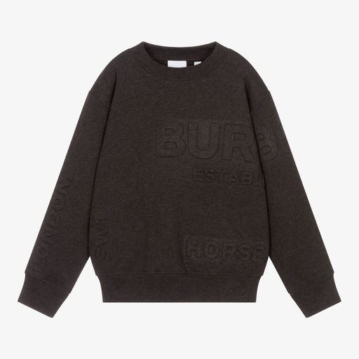 Burberry-Dunkelgraues Teen Sweatshirt (J) | Childrensalon Outlet