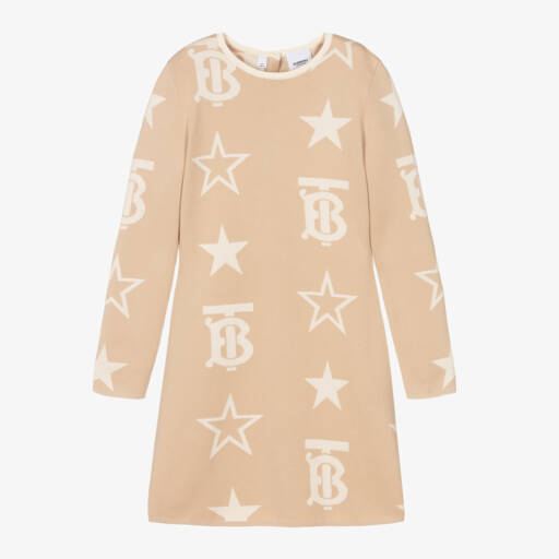 Burberry-Teen Girls Almond Star Knit Dress | Childrensalon Outlet