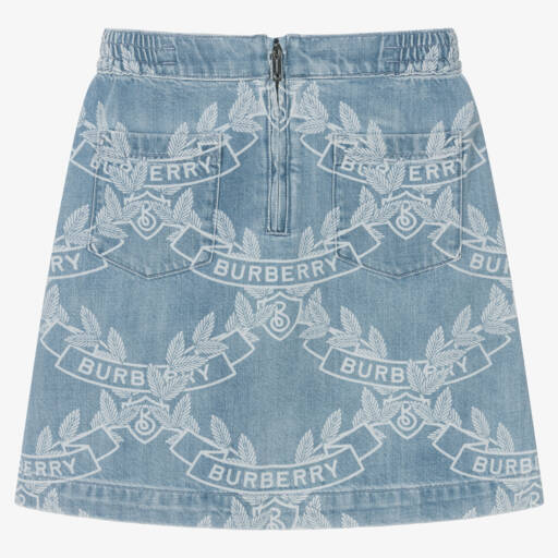 Burberry-تنورة جينز بأوراق البلوط للبنات المراهقات | Childrensalon Outlet