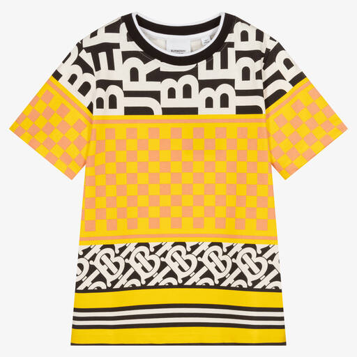 Burberry-Teen Montage Logo T-Shirt | Childrensalon Outlet