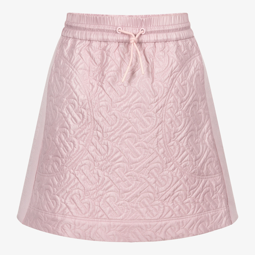 Burberry-Teen Pink Quilted Logo Skirt | Childrensalon Outlet