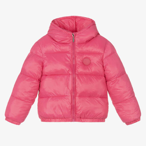 Byblos-Girls Pink Puffer Jacket | Childrensalon Outlet