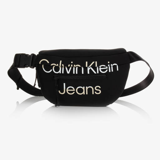 Calvin Klein-حقيبة حزام نيوبرين لون أسود (22 سم) | Childrensalon Outlet