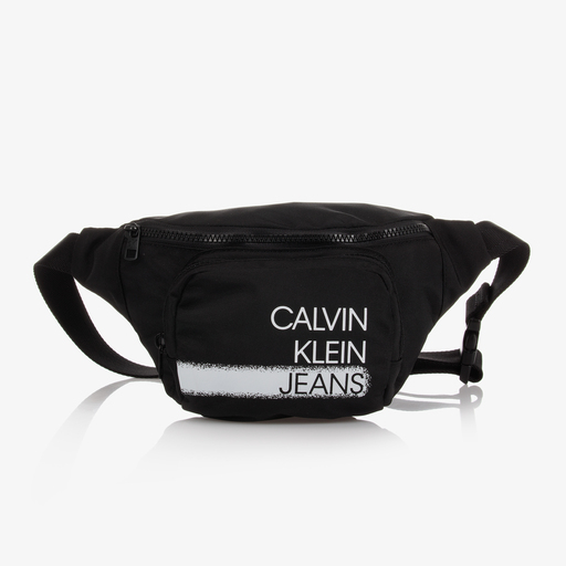 Calvin Klein Jeans-حقيبة حزام لون أسود (22 سم) | Childrensalon Outlet
