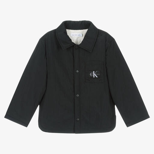 Calvin Klein-Boys Black Padded Jacket | Childrensalon Outlet