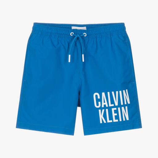 Calvin Klein-Short de bain bleu garçon | Childrensalon Outlet