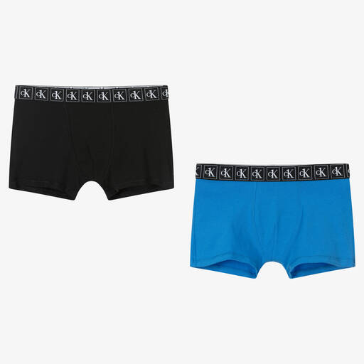 Calvin Klein-Boys Cotton Boxers (2 Pack) | Childrensalon Outlet