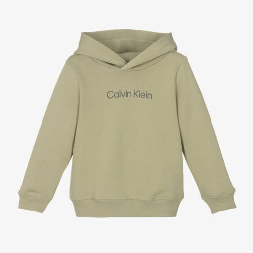 Calvin Klein-بلوفر جيرسي زمردي للأولاد | Childrensalon Outlet